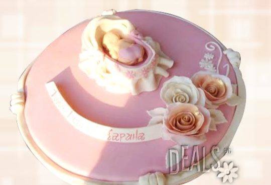 Tортa за изписване от родилния дом или за кръщенe - дизайни на Сладкарница Джорджо Джани - Снимка 5
