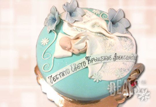 Tортa за изписване от родилния дом или за кръщенe - дизайни на Сладкарница Джорджо Джани - Снимка 8