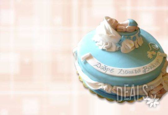 Tортa за изписване от родилния дом или за кръщенe - дизайни на Сладкарница Джорджо Джани - Снимка 9