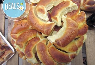 Солени мини кифли със сирене, кашкавал или кашкавал и шунка - 1 или 2 килограма от Работилница за вкусотии Рави!