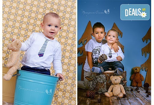 Детска, бебешка или семейна фотосесия в студио с 12 обработени кадъра от Приказните снимки! - Снимка 20