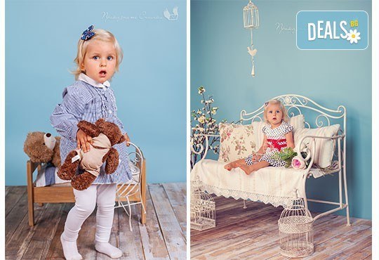Детска, бебешка или семейна фотосесия в студио с 12 обработени кадъра от Приказните снимки! - Снимка 5