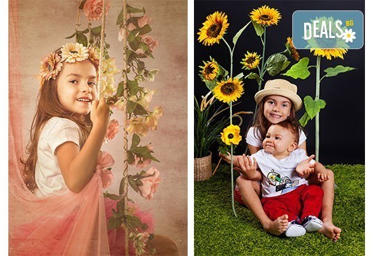 Детска, бебешка или семейна фотосесия в студио с 12 обработени кадъра от Приказните снимки! - Снимка 18