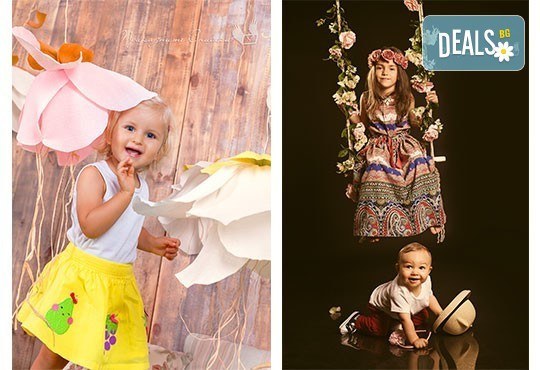 Детска, бебешка или семейна фотосесия в студио с 12 обработени кадъра от Приказните снимки! - Снимка 19