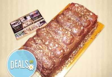 Изкушение за влюбени! ДВА килограма италианско еклерово семифредо с бадеми, маскарпоне и шоколад от Джорджо Джани
