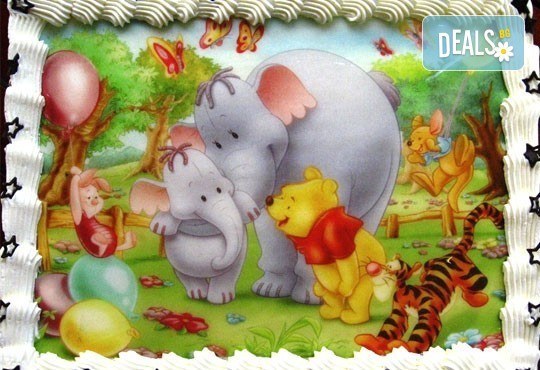 Детски торти МЕЧТА! Торти с фотодекорация - Ну погоди, Мечо Пух, Макуин или с Ваша снимка от Сладкарница Орхидея - Снимка 6