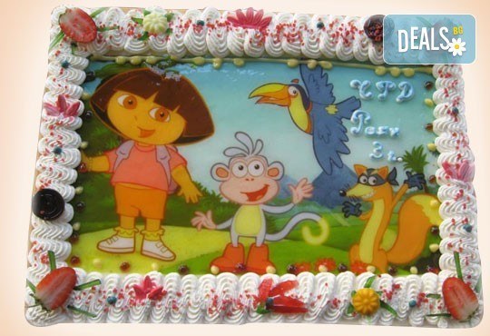 Детски торти МЕЧТА! Торти с фотодекорация - Ну погоди, Мечо Пух, Макуин или с Ваша снимка от Сладкарница Орхидея - Снимка 7