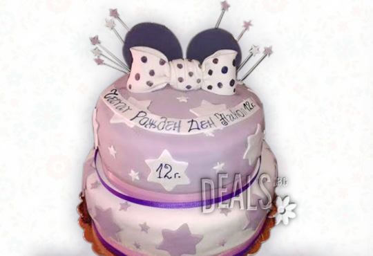 Красиви детски торти за момичета с принцеси и приказни феи + ръчно моделирана декорация от Сладкарница Джорджо Джани - Снимка 21