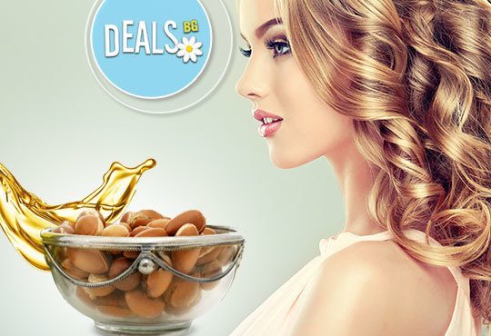 Укротете косата си с възстановяваща арганова терапия плюс сешоар от Салон за красота Studio V, Пловдив - Снимка 1