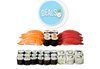 Суши екзотика в сет Izanami със 123 бр. хапки с манго, сьомга, риба тон, нори и японски сосове от Sushi King! - thumb 1
