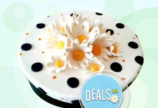 Празнична торта с пъстри цветя, дизайн на Сладкарница Джорджо Джани - Снимка 6