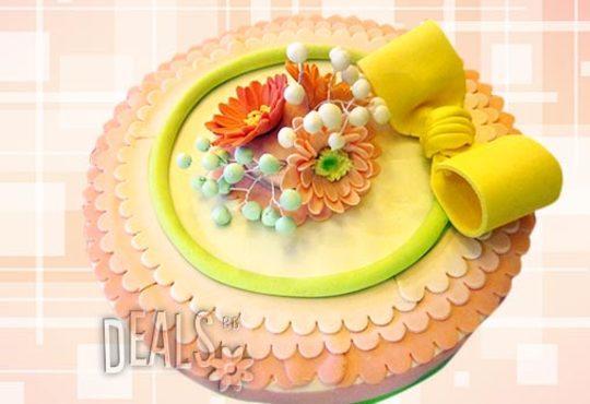 Празнична торта с пъстри цветя, дизайн на Сладкарница Джорджо Джани - Снимка 18