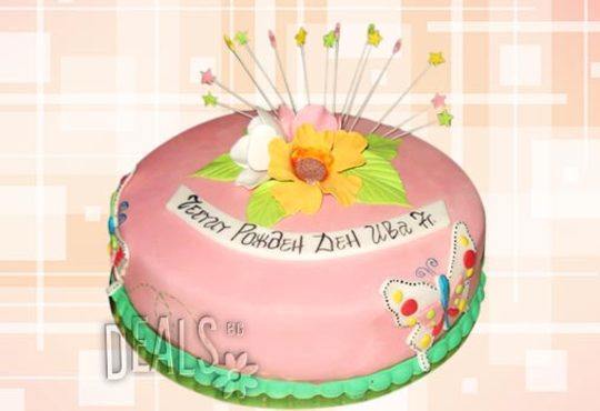 Празнична торта с пъстри цветя, дизайн на Сладкарница Джорджо Джани - Снимка 17