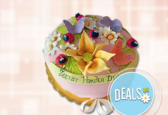 Празнична торта с пъстри цветя, дизайн на Сладкарница Джорджо Джани - Снимка 5