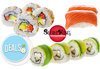 Суши сет Tsunami с 84 бр. екзотични суши хапки с авокадо, терияки, филе от сьомга, риба тон от Sushi King! - thumb 1