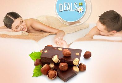 Шоколадова приказка! Шоколадов синхронен масаж за ДВАМА с какаов крем или шоколадово олио в Chocolate Studio