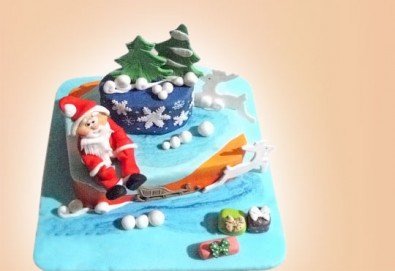 Весела Коледа! 3D Коледно - Новогодишна торта за празниците от Сладкарница Джорджо Джани
