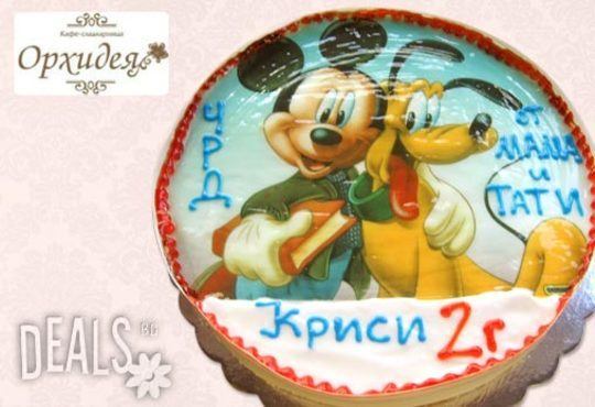 Зарадвайте детето с торта Мики Маус или с фотоснимка на любим приказен герой от Сладкарница Орхидея - Снимка 5