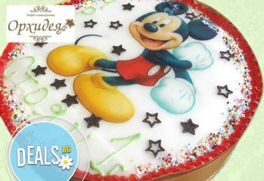 Зарадвайте детето с торта Мики Маус или с фотоснимка на любим приказен герой от Сладкарница Орхидея - Снимка 2