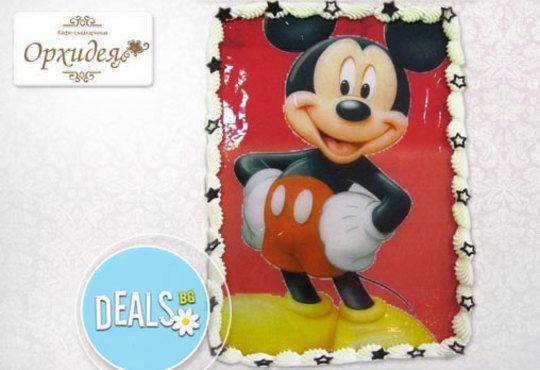 Зарадвайте детето с торта Мики Маус или с фотоснимка на любим приказен герой от Сладкарница Орхидея - Снимка 3