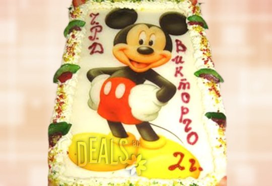 Зарадвайте детето с торта Мики Маус или с фотоснимка на любим приказен герой от Сладкарница Орхидея - Снимка 4