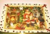 Малка Коледна торта с Дядо Коледа и приказни герои, 10 парчета - със снимка и белгийски шоколад от Сладкарница Орхидея - thumb 2