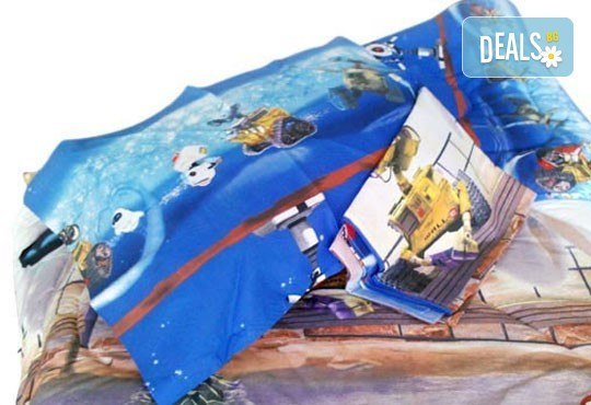 Направете страхотен подарък на Вашето дете за Коледа! Единичен спален комплект ''Уоли'' с олекотена завивка от ЕСА Корпорация! - Снимка 2