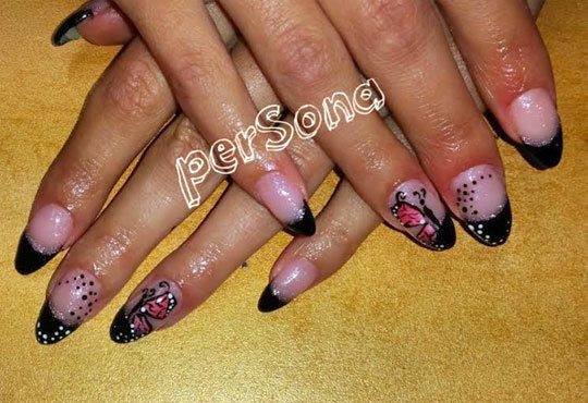 Ноктопластика с изграждане с гел или акрил, маникюр с лак или гел лак и неограничен брой декорации в салон Persona! - Снимка 5