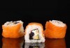 Потопете се в екзотика! Суши сет oт 78 хапки (футомаки, урамаки и хосомаки), клечки и соев сос от Касаи Суши - thumb 1
