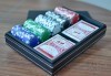 Време е за покер и много забавление! Вземи кожено куфарче с покер чипове, 100 бр. и две тестета карти от Grinders.org - thumb 2