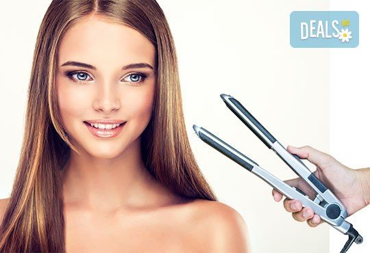 Боядисване с L’Oréal Matrix, подстригване, терапия според типа коса с инфраред преса и оформяне със сешоар в салон Мелинда! - Снимка 3