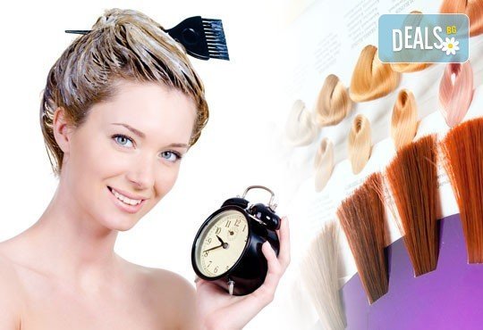 Боядисване с боя на клиента по избор, подстригване, измиване и подсушаване/оформяне със сешоар в Diamante Beauty! - Снимка 2