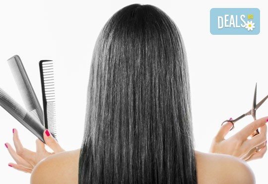 Боядисване с боя на клиента по избор, подстригване, измиване и подсушаване/оформяне със сешоар в Diamante Beauty! - Снимка 3