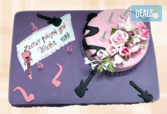 Празнична торта с пъстри цветя, дизайн на Сладкарница Джорджо Джани - Снимка 16