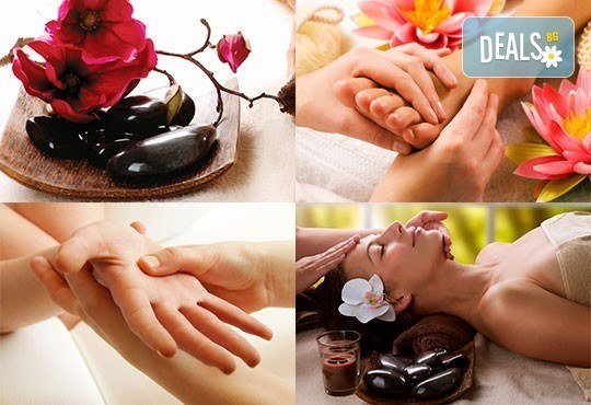 Релаксиращ масаж за тяло с вулканични камъни и подарък - рефлексотерапия на длани, скалп и стъпала в Luxury wellness&Spа - Снимка 1