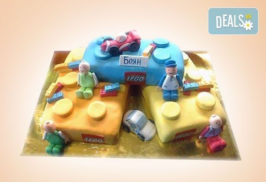 Сбъднати детски мечти! Детска 3D торта с фигурална ръчно изработена декорация от Сладкарница Джорджо Джани - Снимка 3