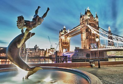 Екскурзия до Лондон и Париж със самолет и влак през Ла Манша! 5 нощувки със закуски, самолетен билет и трансфери!