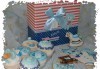 Сет от празнични сладкиши за бебешко парти от сладкарница Пчела - 6 декорирани захарни мъфина и 6 декорирани бисквитки в луксозна подаръчна кутия! - thumb 5