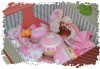 Сет от празнични сладкиши за бебешко парти от сладкарница Пчела - 6 декорирани захарни мъфина и 6 декорирани бисквитки в луксозна подаръчна кутия! - thumb 6