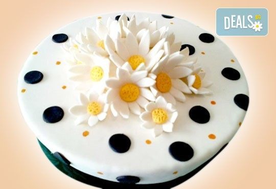 Празнична торта с пъстри цветя, дизайн на Сладкарница Джорджо Джани - Снимка 1