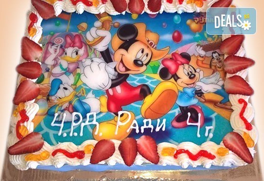 Сладкарница Орхидея сбъдва детските мечти! Поръчайте торта с фотоснимка - Миньоните, Мечо Пух, Макуин или с Ваша снимка - Снимка 5