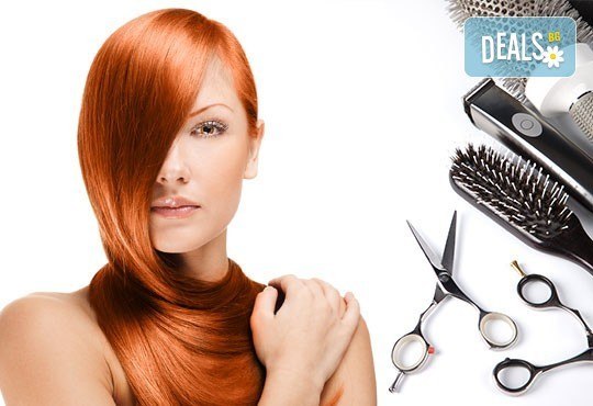 Освежете цвета на косата! Боядисване с боя на клиента, подстригване и оформяне със сешоар в салон Мелинда! - Снимка 2