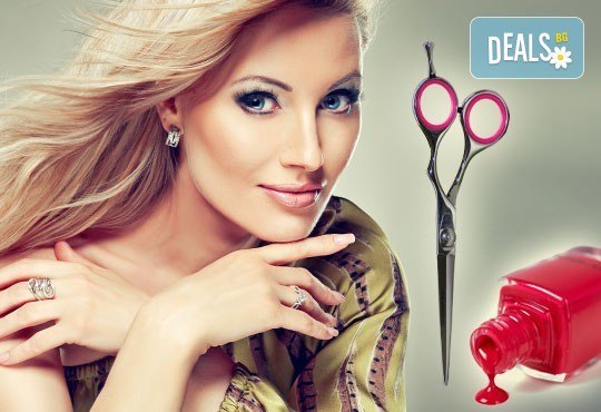 Измиване, маска според типа коса, подстригване, оформяне със сешоар и подарък: лакиране с O.P.I в студио Мелинда! - Снимка 1