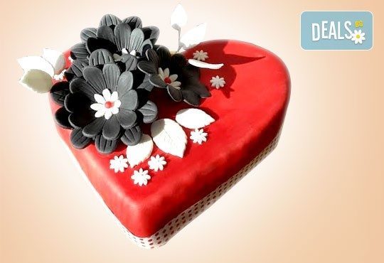 Романтика за двама! Подарете Торта Сърце по дизайн на Сладкарница Джорджо Джани - Снимка 5