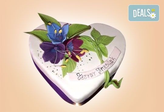 Романтика за двама! Подарете Торта Сърце по дизайн на Сладкарница Джорджо Джани - Снимка 6
