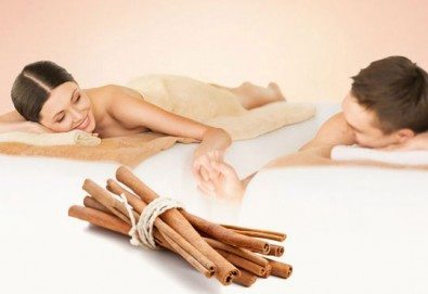 Ароматен релакс масаж на гръб с канела за ДВАМА плюс Hot stones и масаж на лице в SPA ''Senses Massage & Recreation''