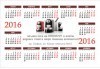 Ексклузивно от Офис 2! 100 броя джобни календарчета за 2016-та година, ламинат мат/ гланц, заоблени ъгли, с Ваша снимка - thumb 2