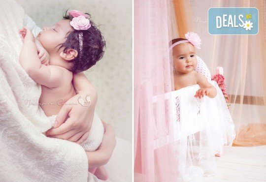 Бебешка и семейна фотосесия в студио с 12 обработени кадъра от Приказните снимки! - Снимка 4