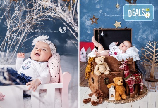 Бебешка и семейна фотосесия в студио с 12 обработени кадъра от Приказните снимки! - Снимка 7