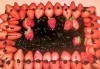 Голяма правоъгълна торта - шоколадова Кали с трюфели и цели ядки или Шоколадова с ягоди и коктейлни череши - 20 парчета от Сладкарница Орхидея - thumb 4